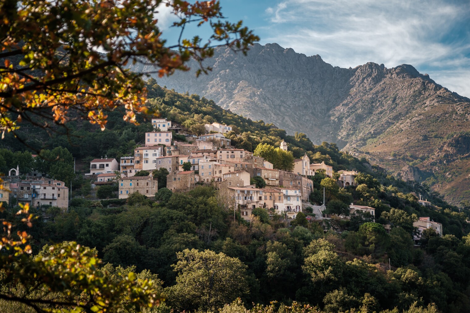 Le village de Nessa dans la région de la Balagne en Corse