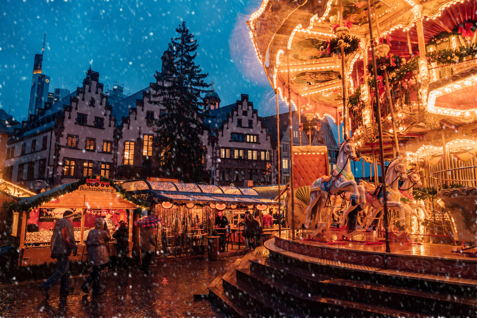 Le marché de Noël de Francfort en Allemagne