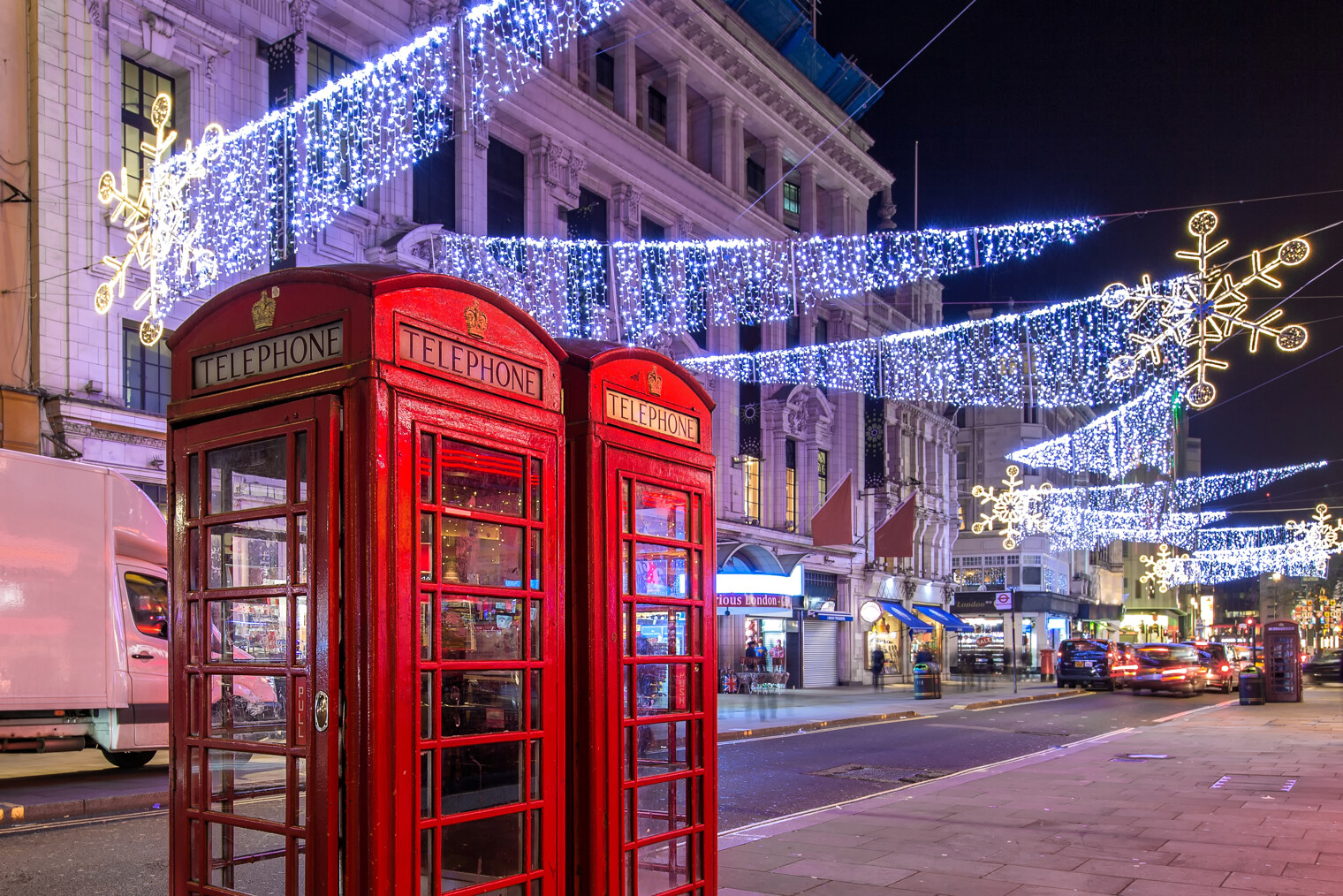 Illuminations de Noël à Londres, Angleterre