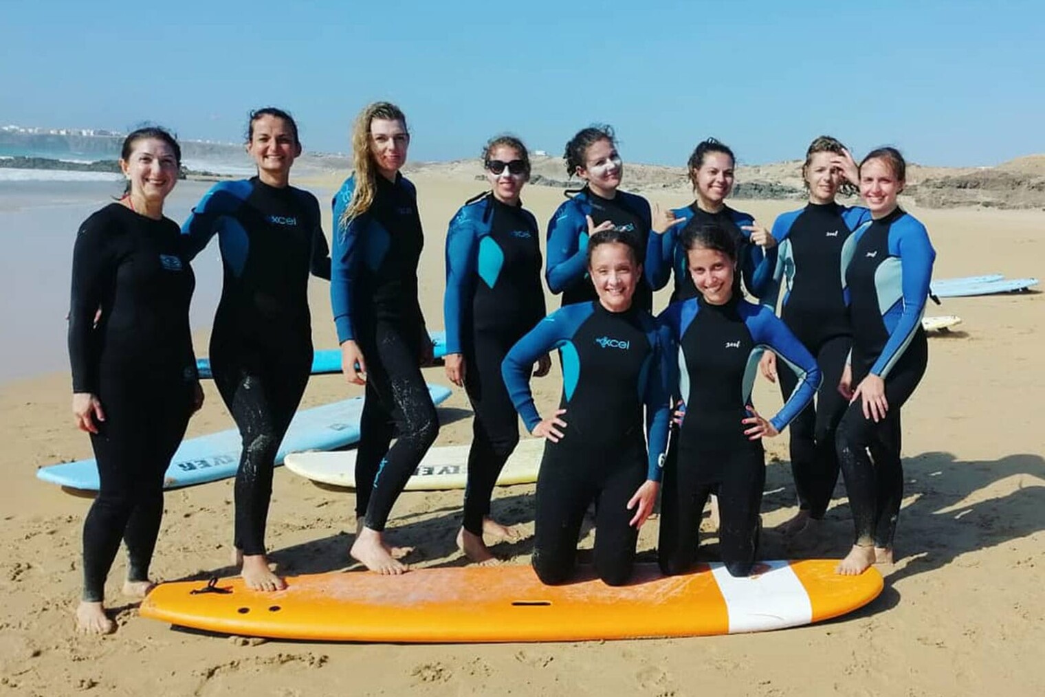 en avant pour le surf