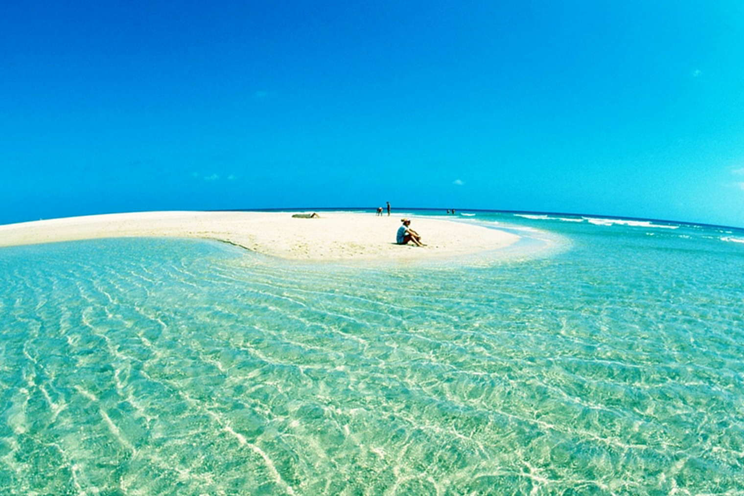 sur une bande de sable déserte