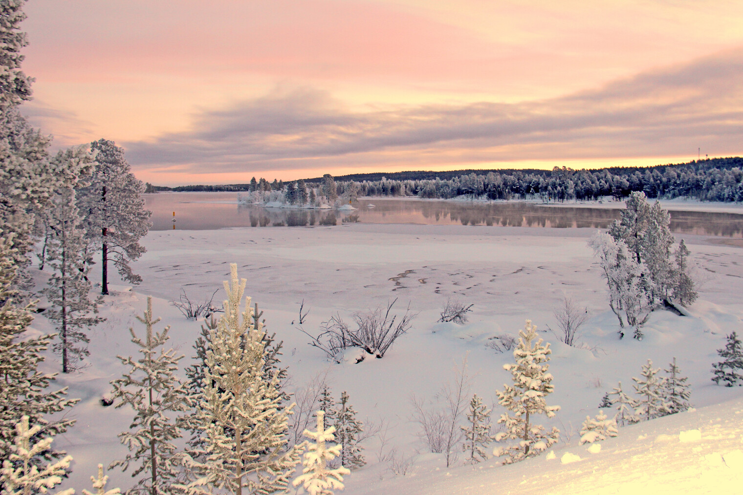 Paysage de Laponie finlandaise