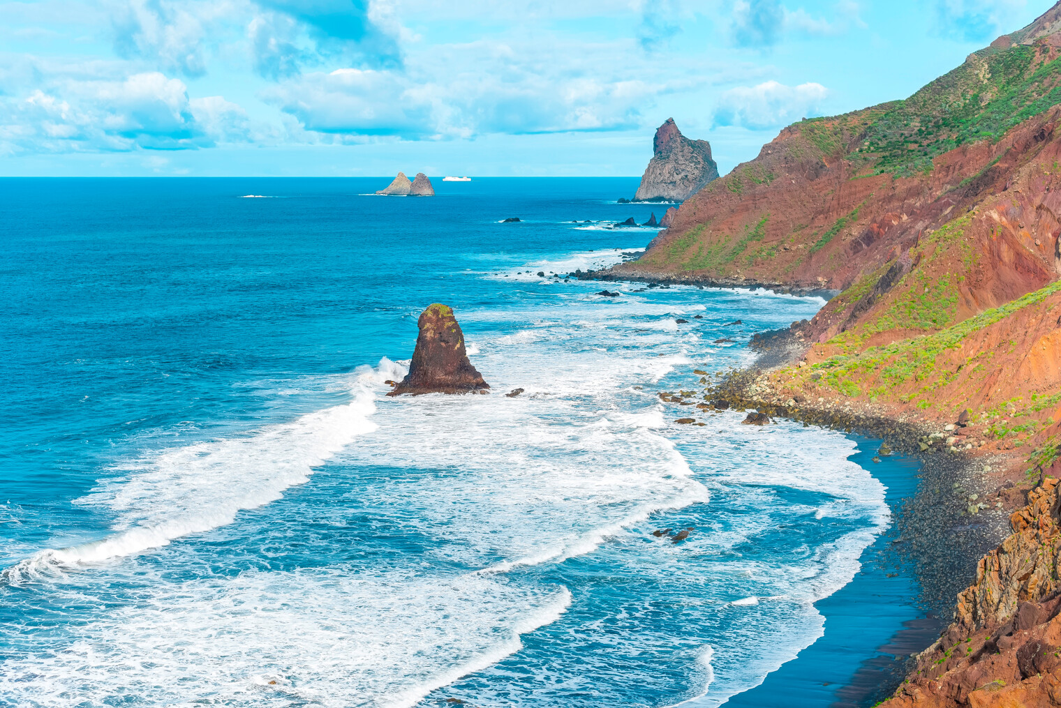 Vue sur la cote de Tenerife