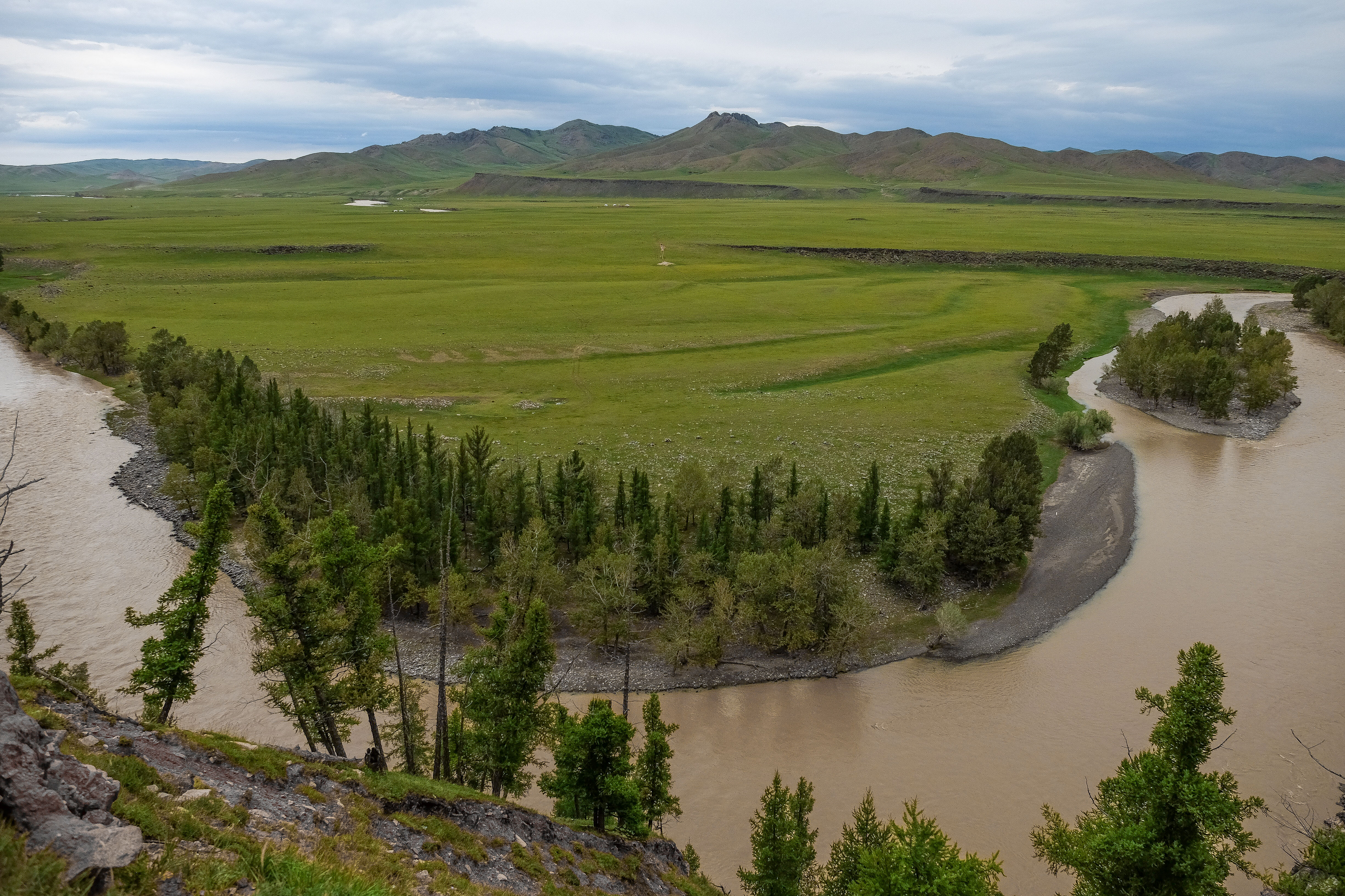 A pied à travers la steppe