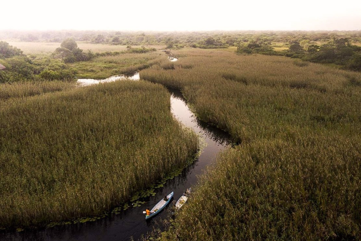 Vilanculos : canoë sur la rivière Govhuro