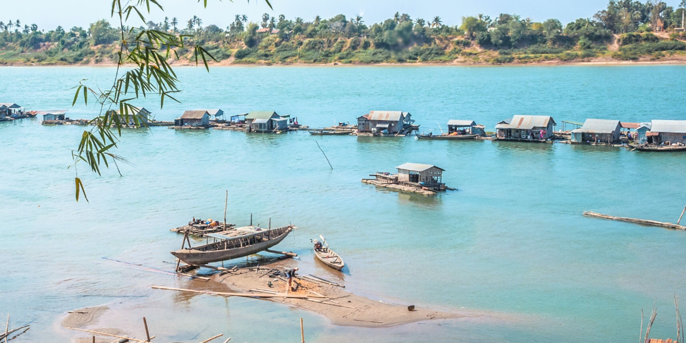 Exploration de Koh Trong et départ pour Phnom Penh