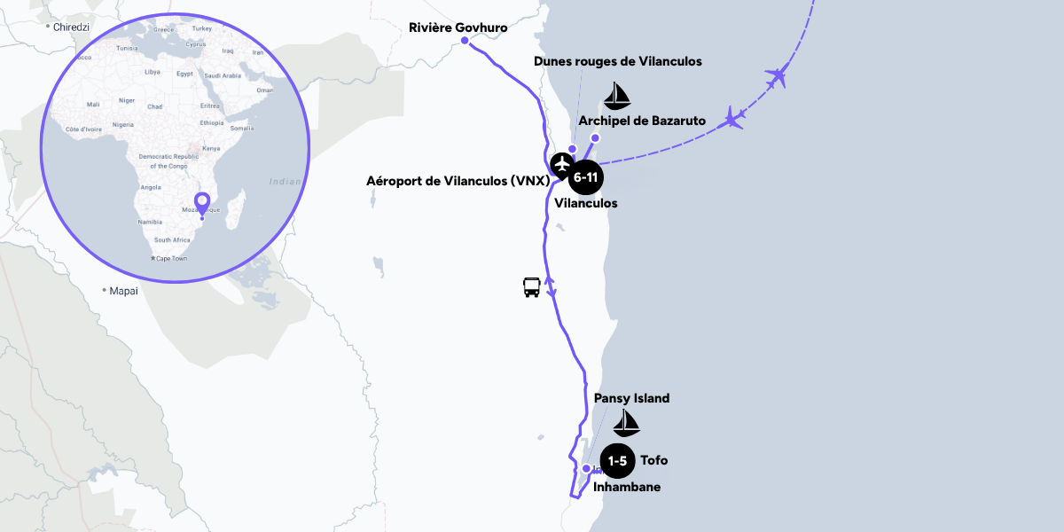 Carte du voyage
