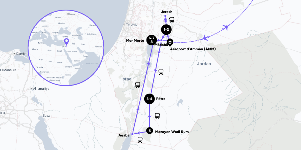 Carte du voyage