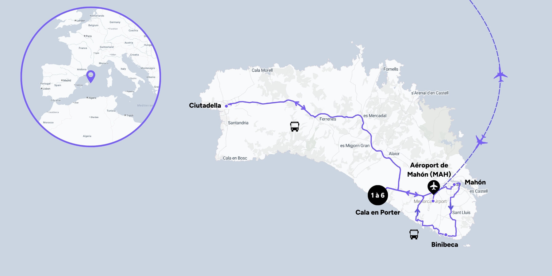 Carte du voyage