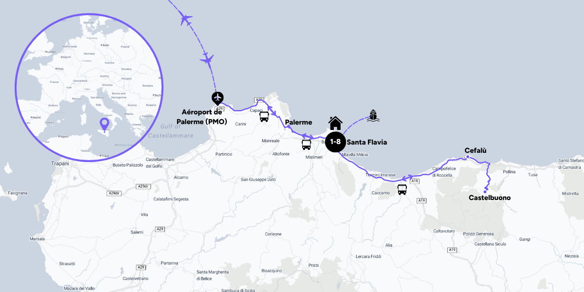 Carte du voyage