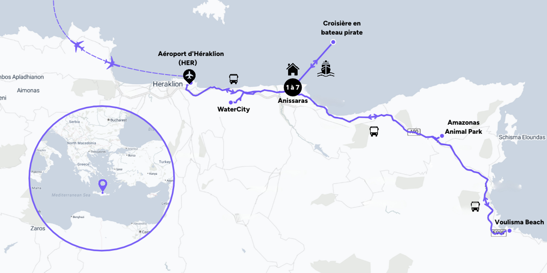 Carte du voyage