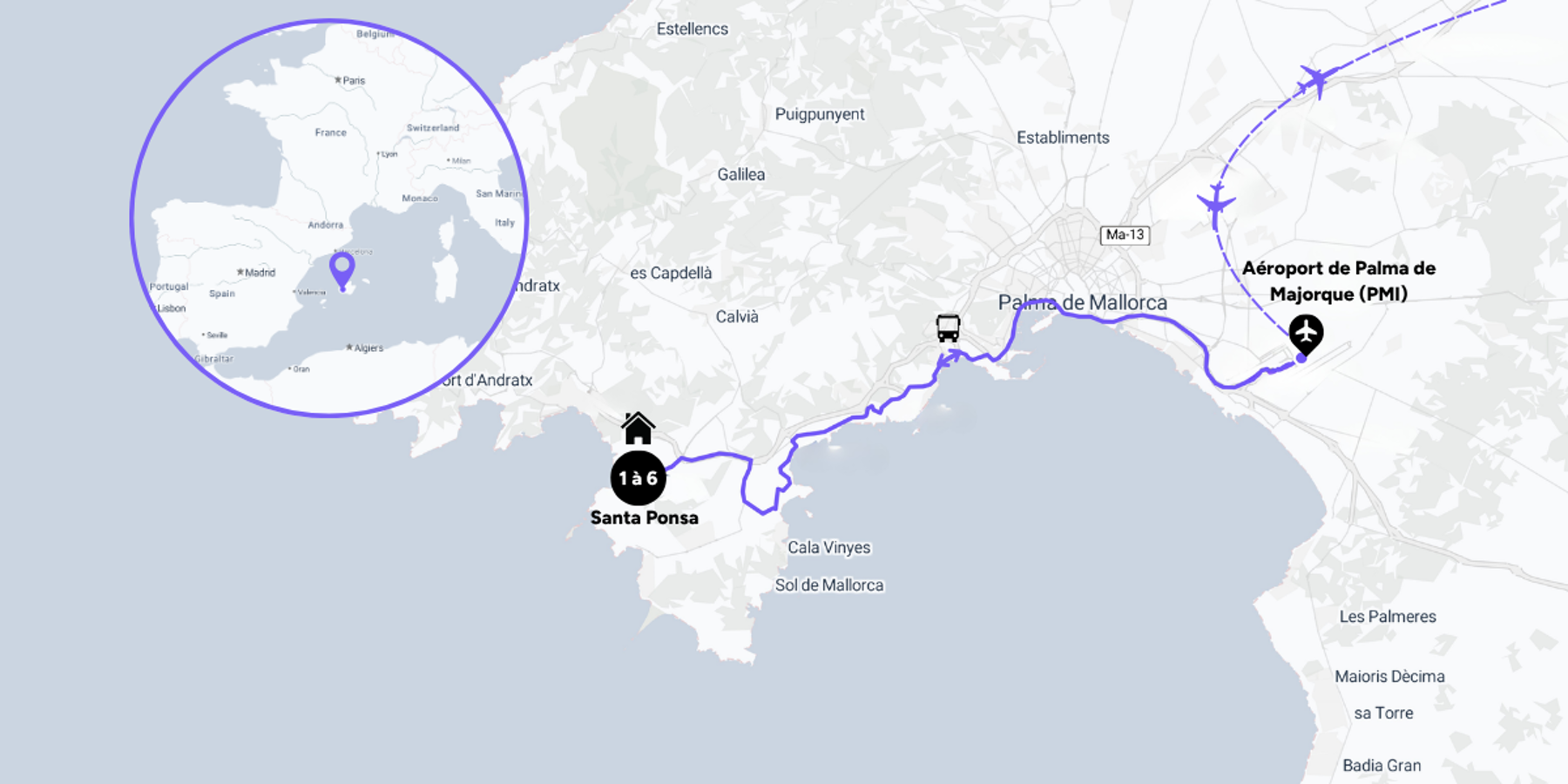 Carte du voyage