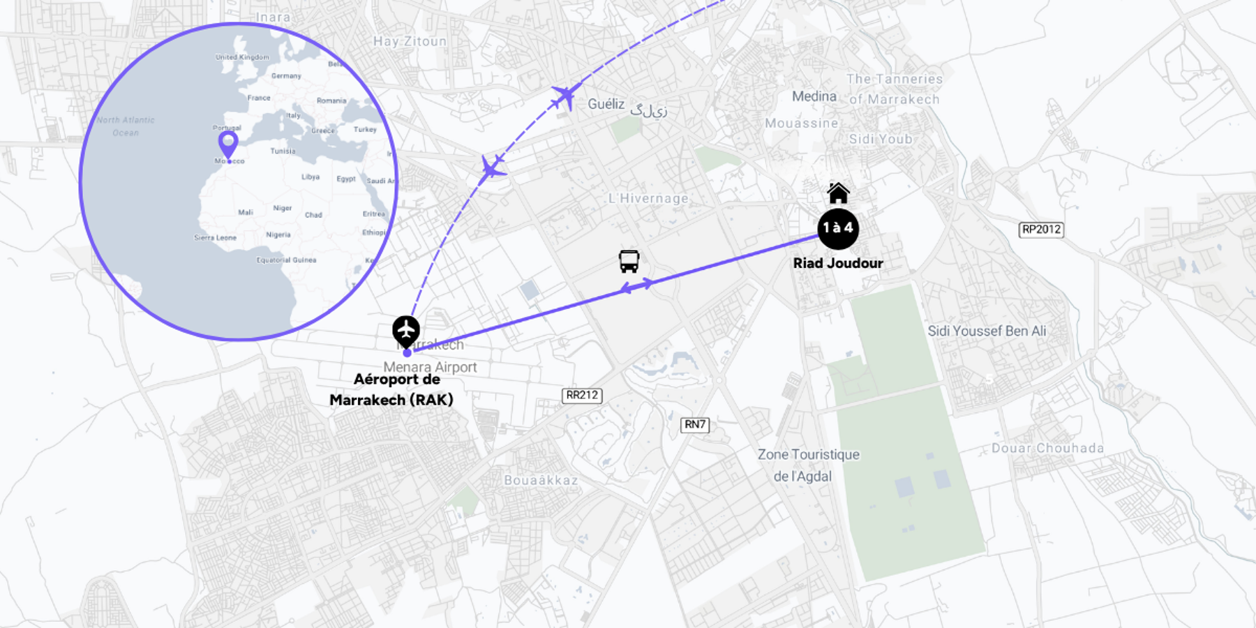 Carte du voyage
