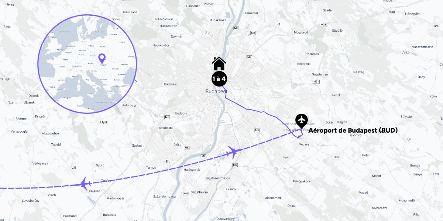 Carte du voyage