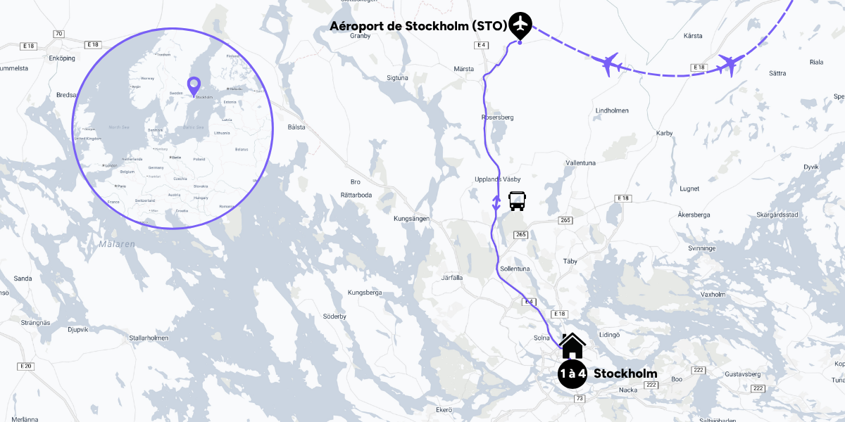 Carte du voyage