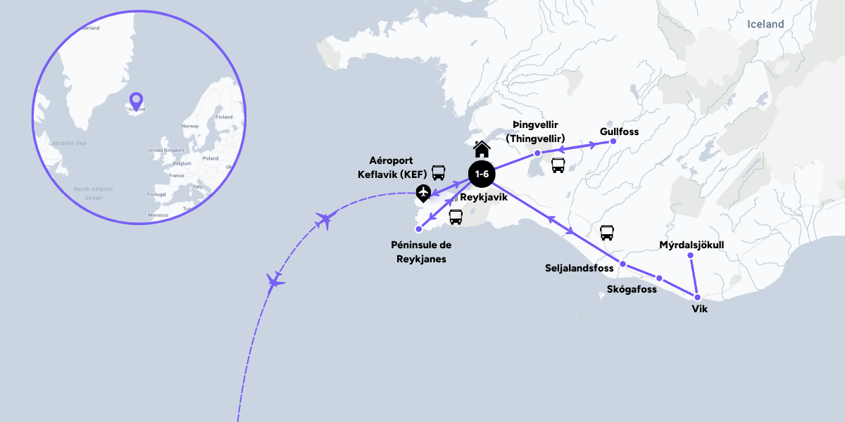 Carte du voyage
