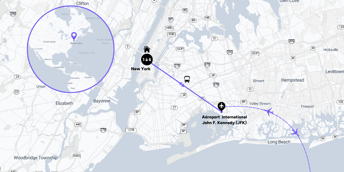 Carte du voyage