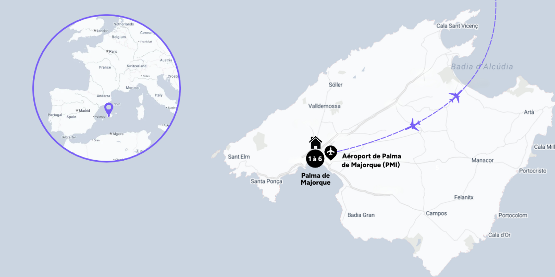 Carte du voyage