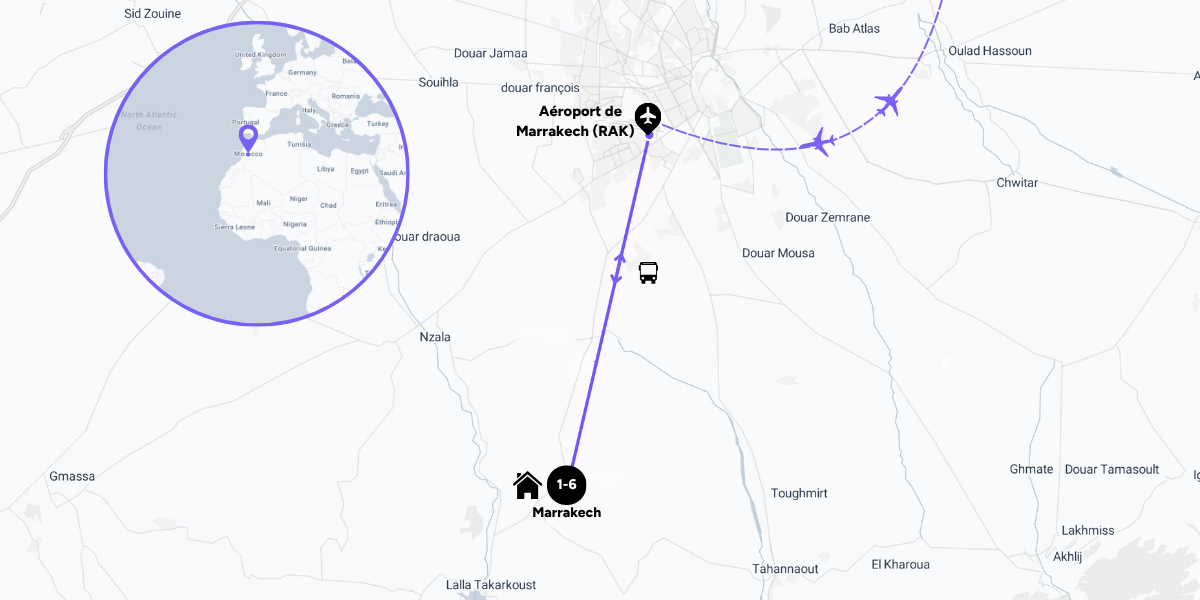 Carte du voyage