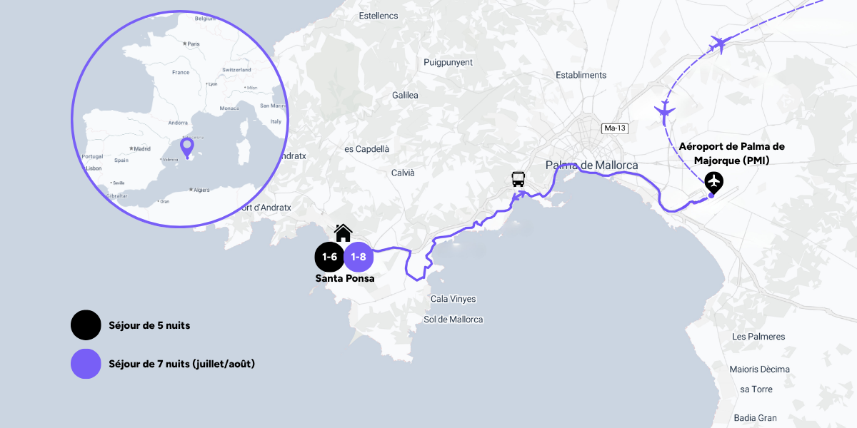 Carte du voyage