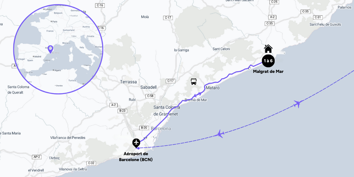Carte du voyage