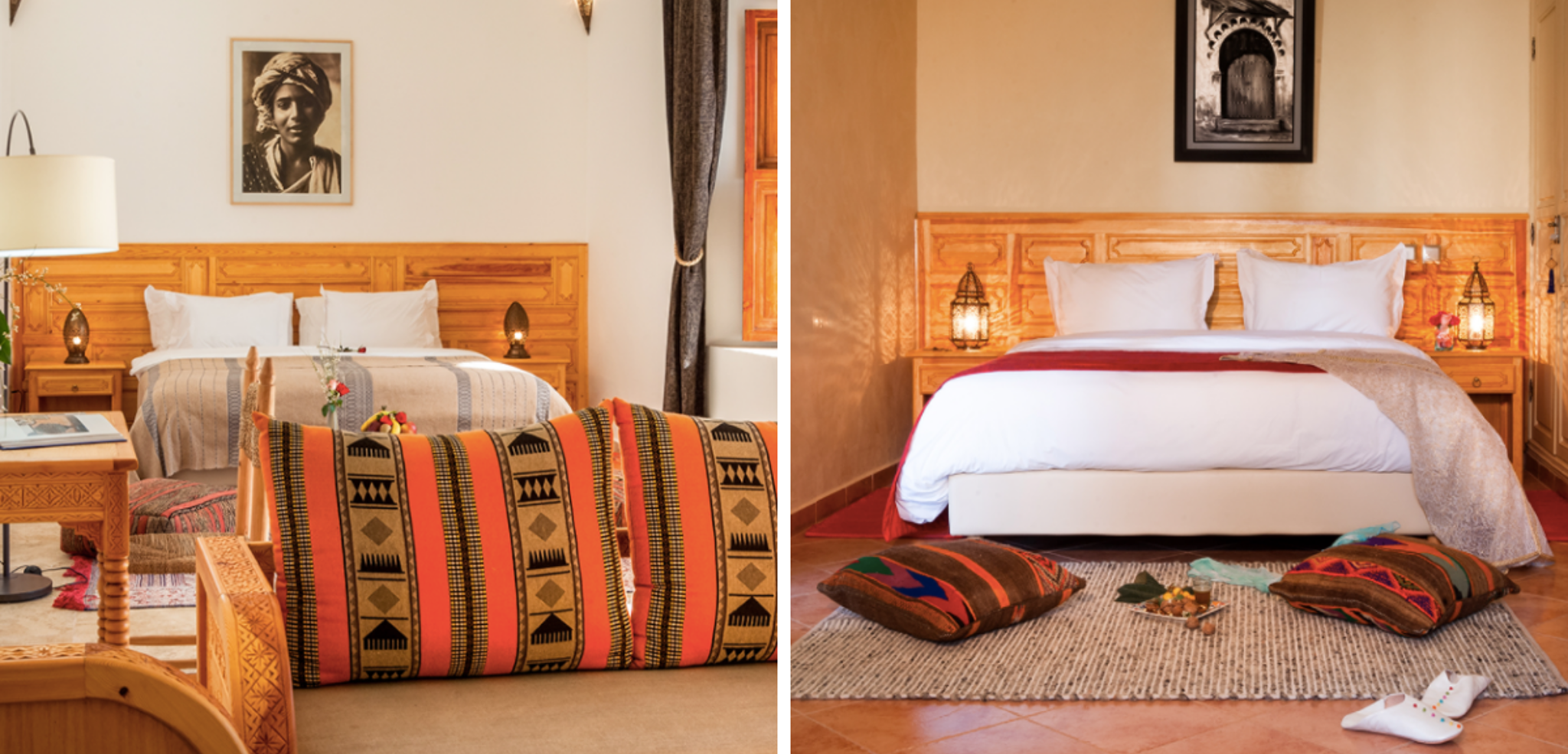 Entre deux visites, détendez-vous dans vos chambres à la décoration soignée