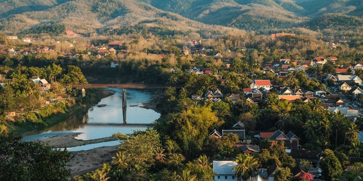 Vue depuis le Mont Phousi, Luang Prabang, Laos
