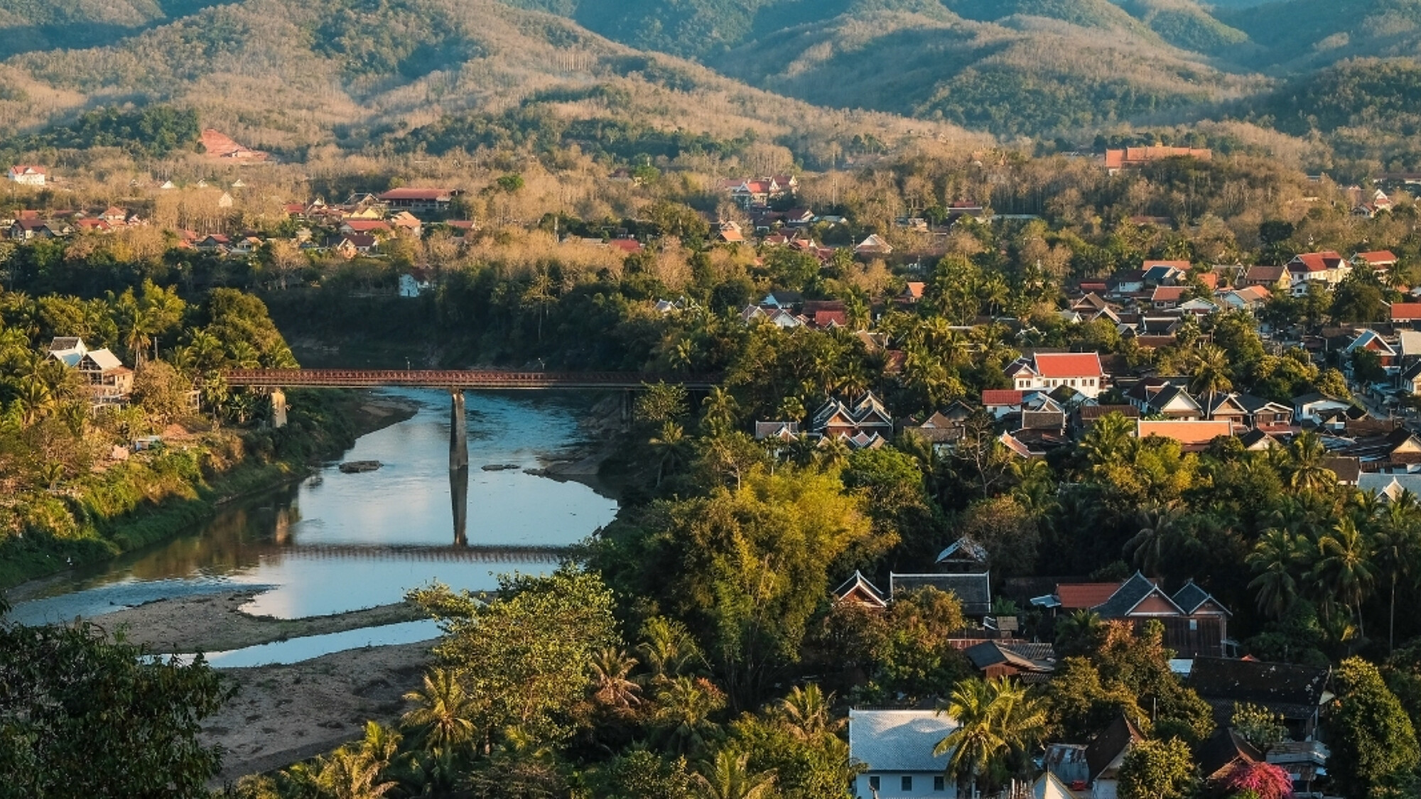 Vue depuis le Mont Phousi, Luang Prabang, Laos