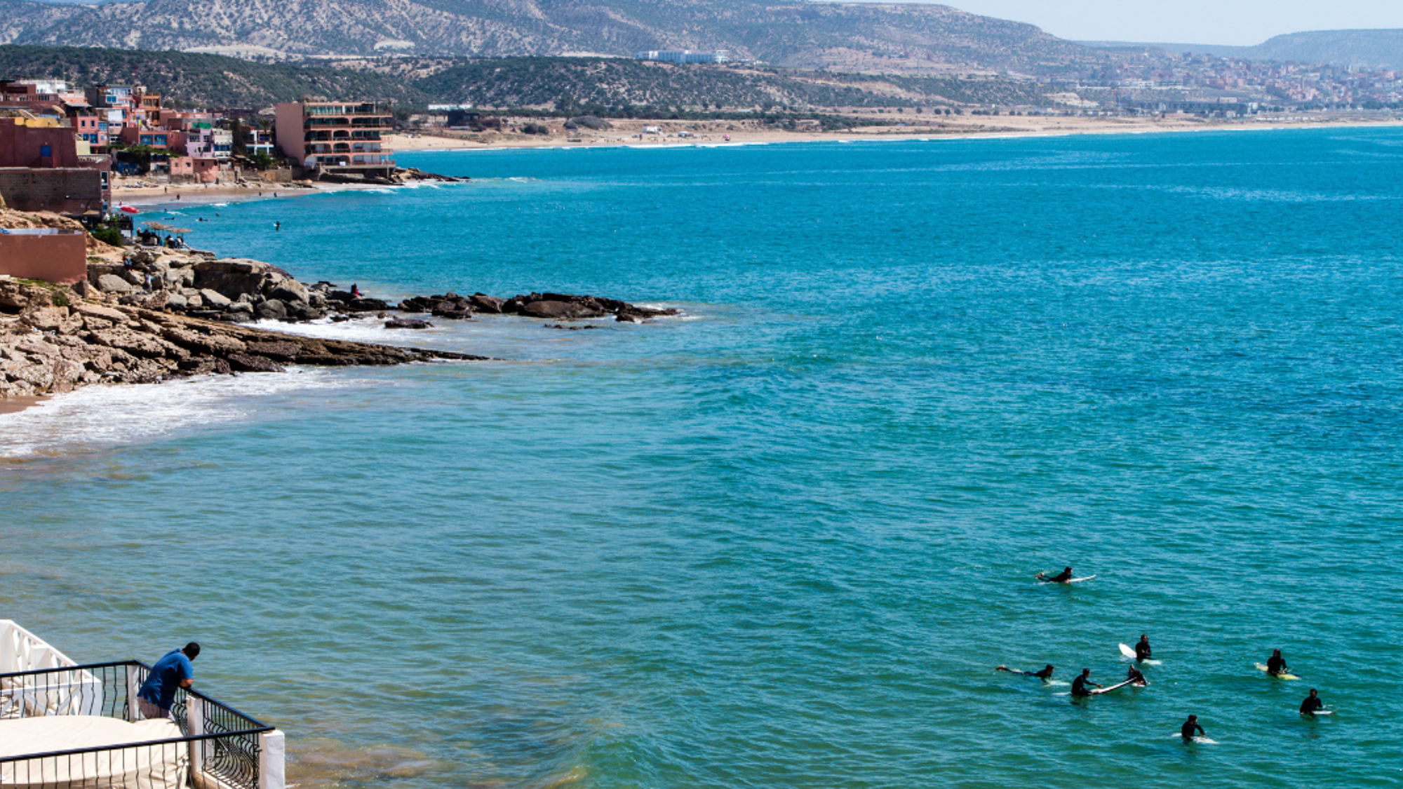 Dans le beau cadre de la Baie de Taghazout