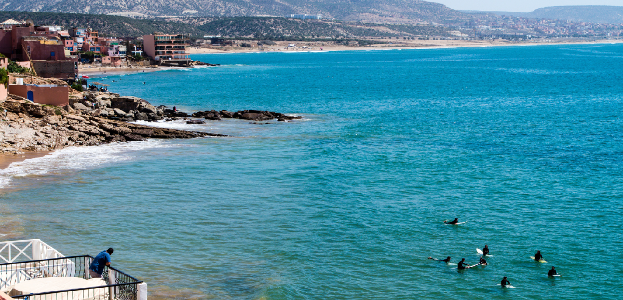 Dans le beau cadre de la Baie de Taghazout