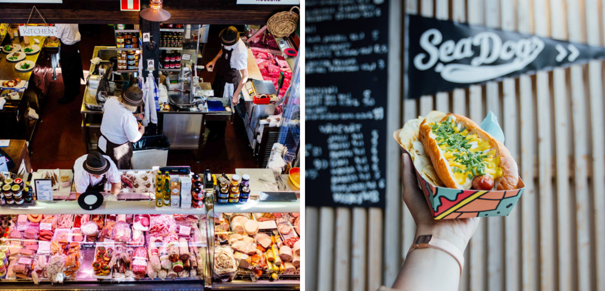 Marché couvert et délices de bord de mer