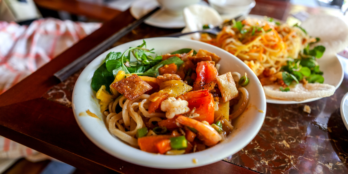 La dégustation de spécialités locales du village de Tra Que