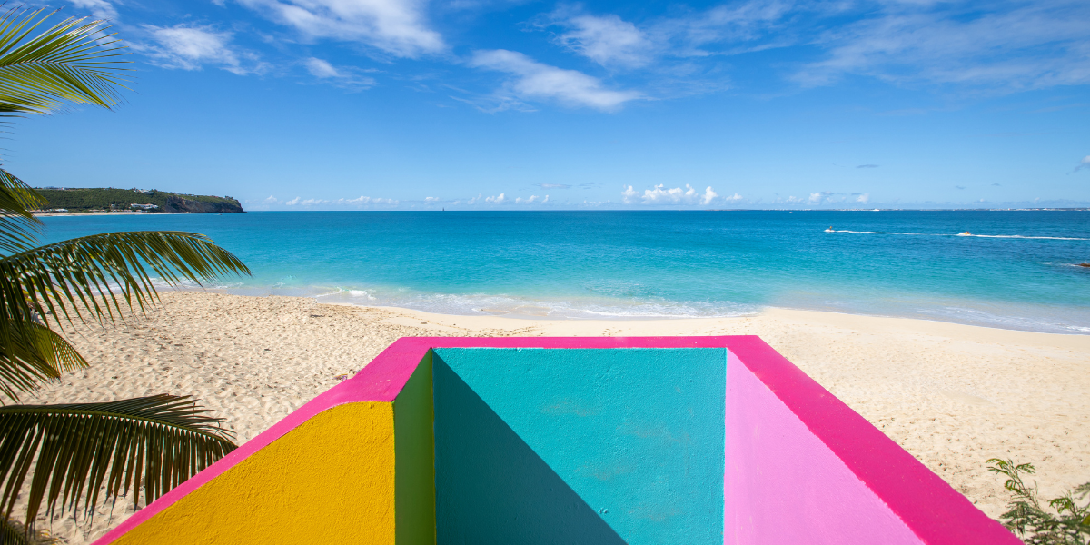 Ou tout simplement de la beauté des plages (escaliers de Baie Rouge)