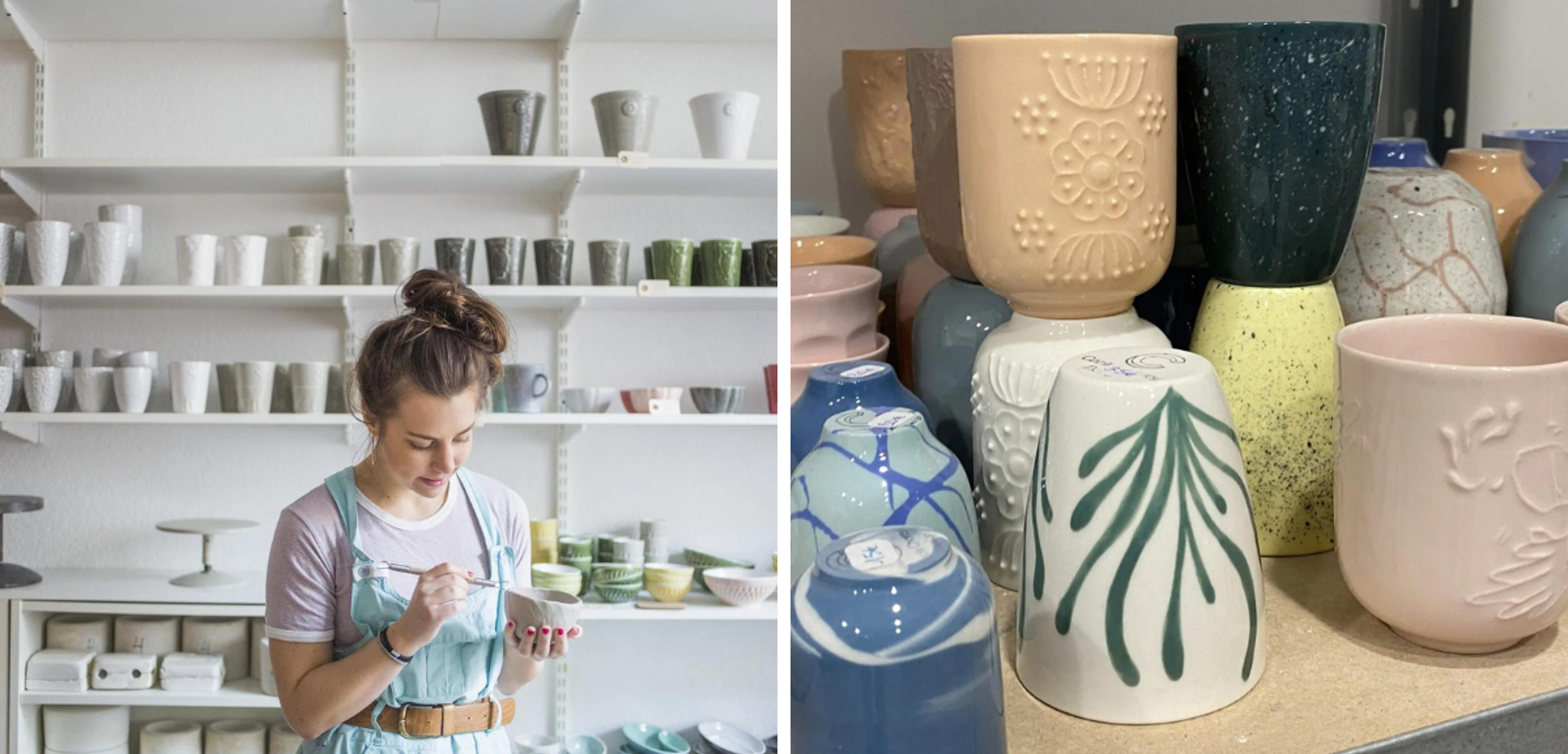 Suivez les conseils de la céramiste dans son atelier