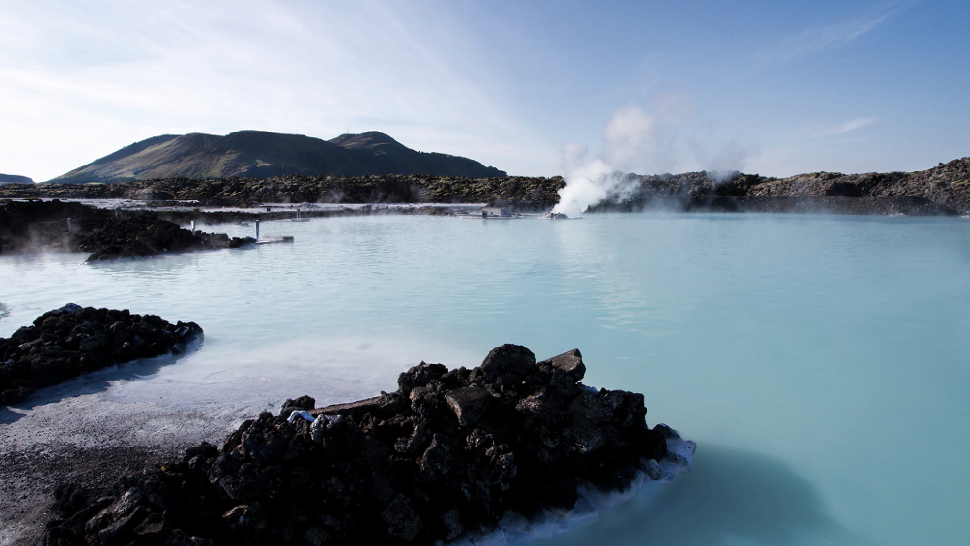 Un instant de détente au Blue Lagoon, Islande