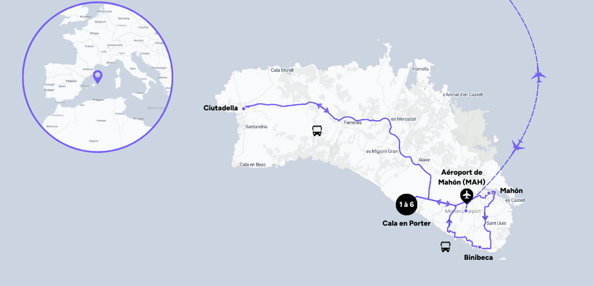 L'itinéraire de votre séjour entre femmes