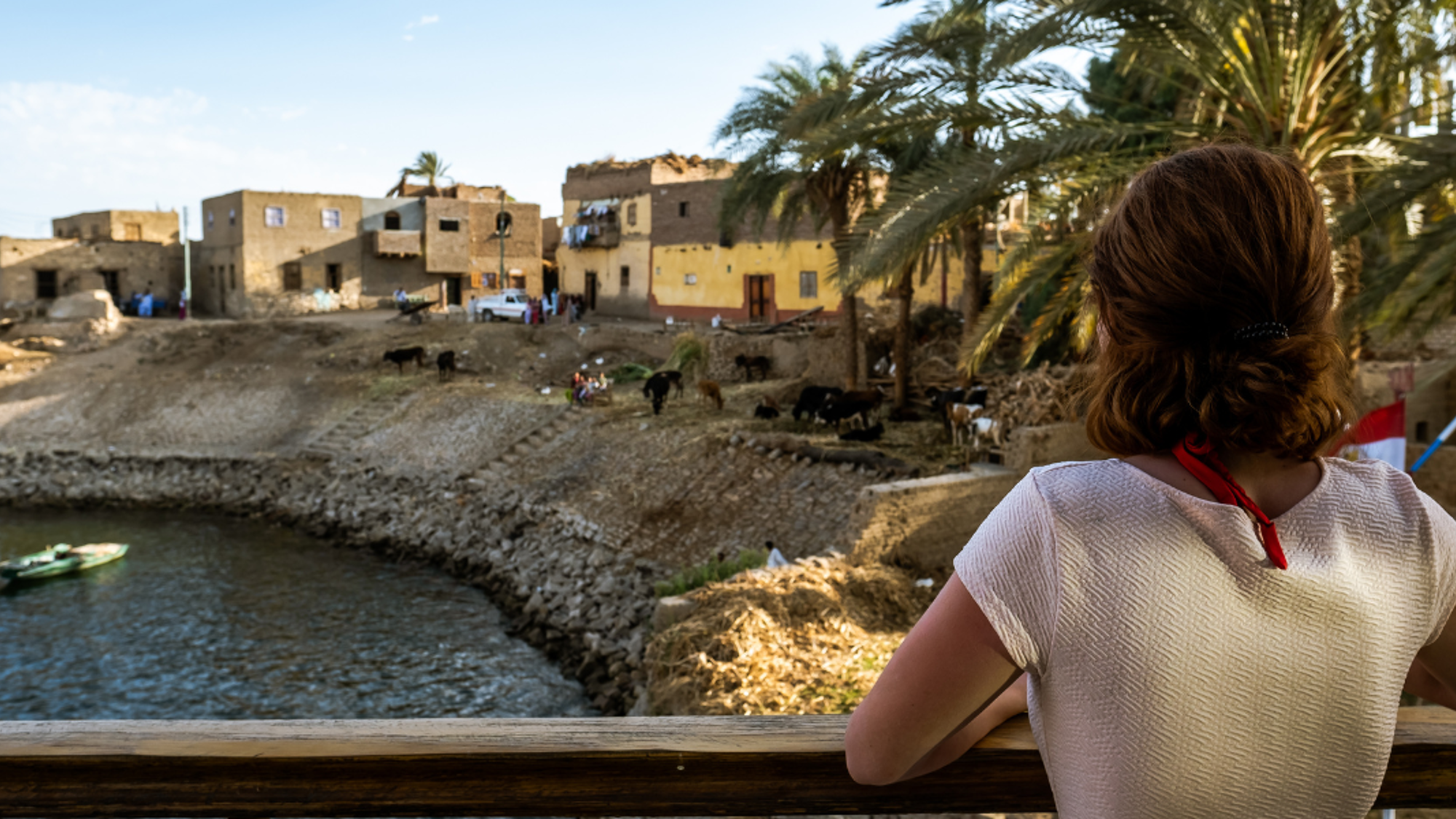 Les scènes de vie sur le bord du Nil