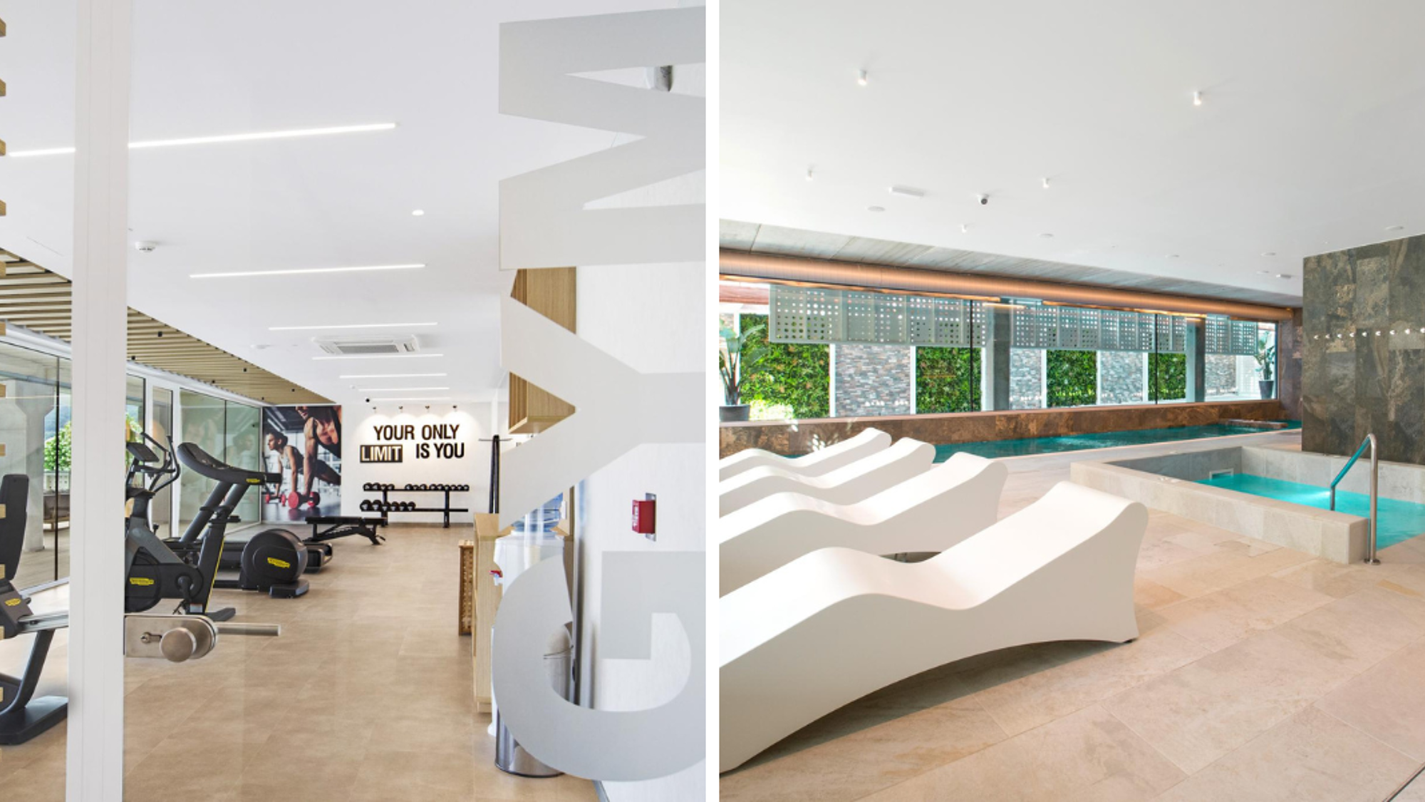 Salle de sport et spa de votre hôtel Sumus Hotel Monteplaya & Spa **** Adults Only (ou similaire)