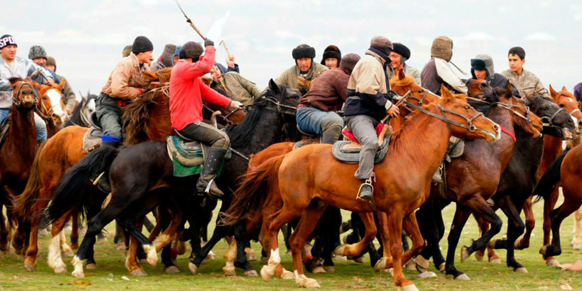 Temps fort de Navrouz, les jeux équestres Koupkari