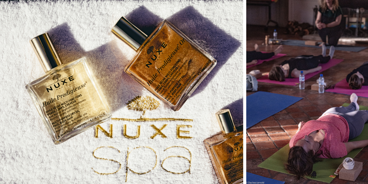 Détente absolue grâce au Spa Nuxe et au cours de yoga !