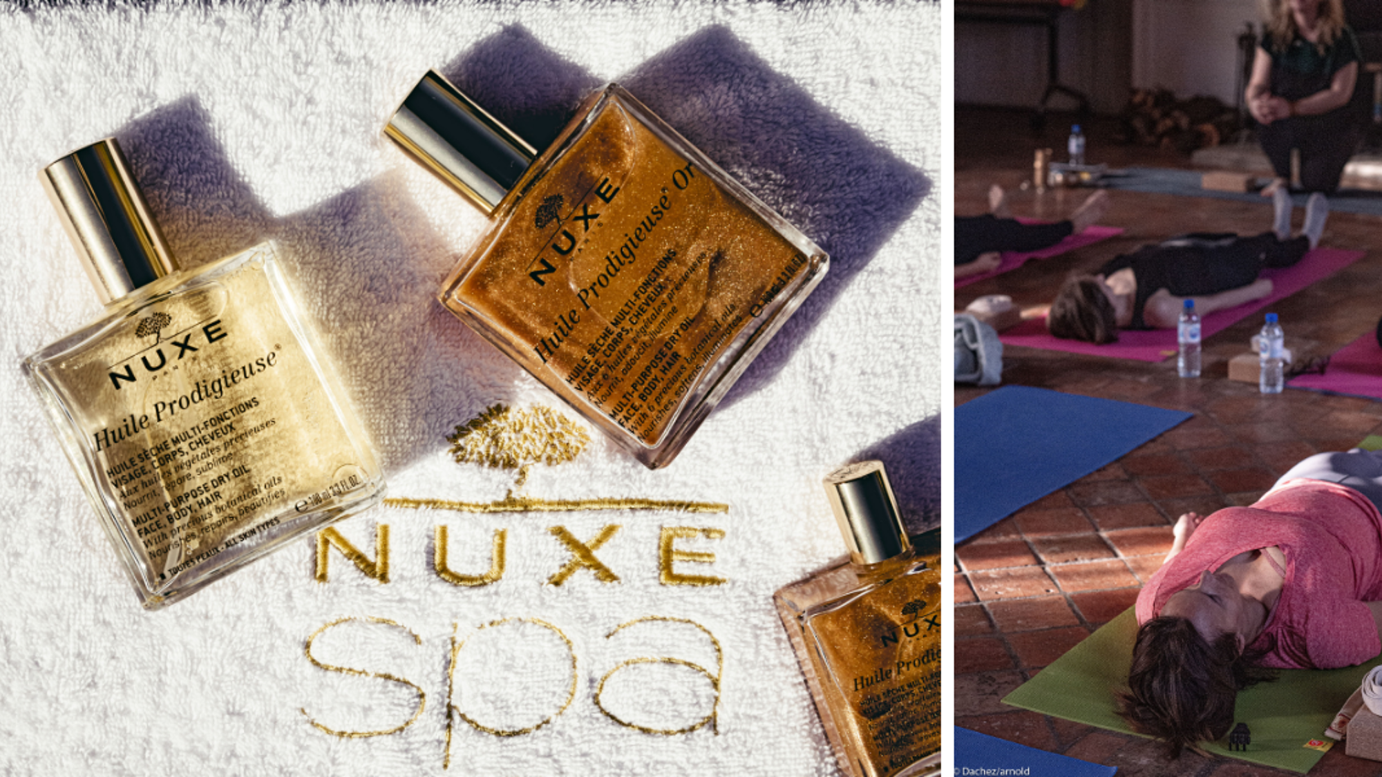 Détente absolue grâce au Spa Nuxe et au cours de yoga !