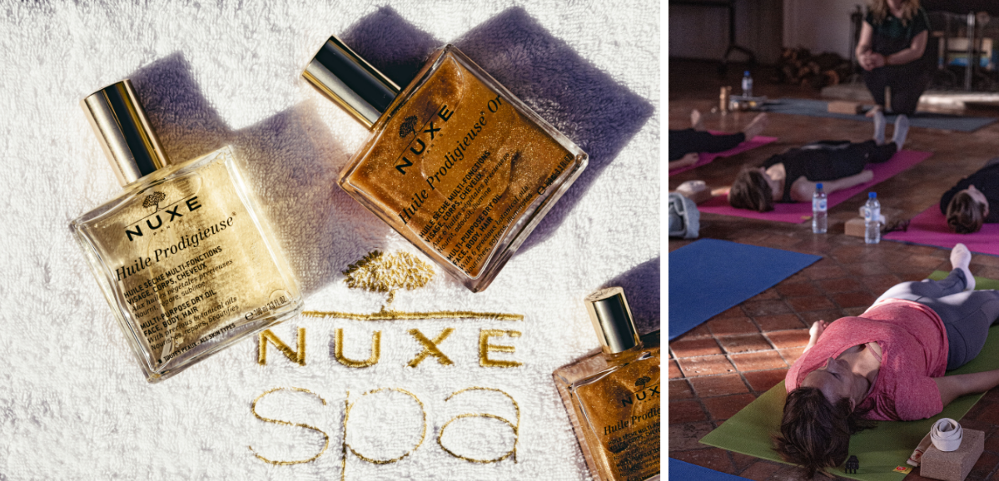 Détente absolue grâce au Spa Nuxe et au cours de yoga !