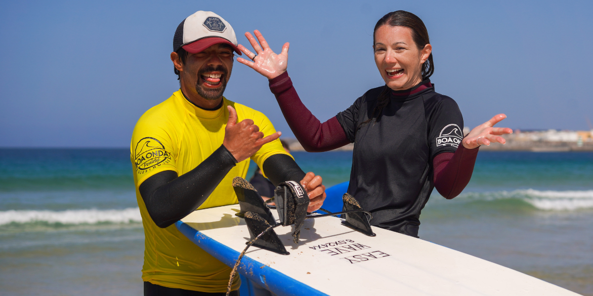 Au programme : des cours de surf 