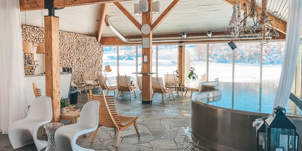 L'espace spa du Camp Ripan, Kiruna