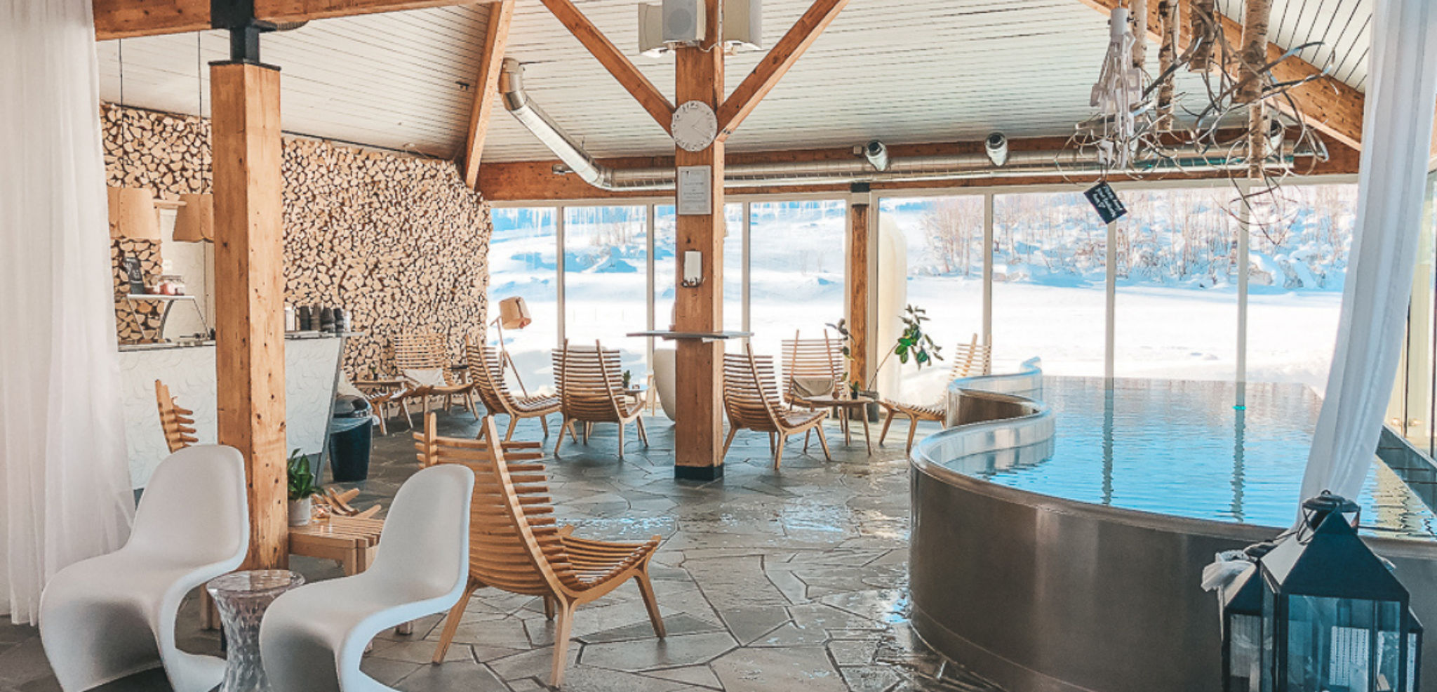 L'espace spa du Camp Ripan, Kiruna