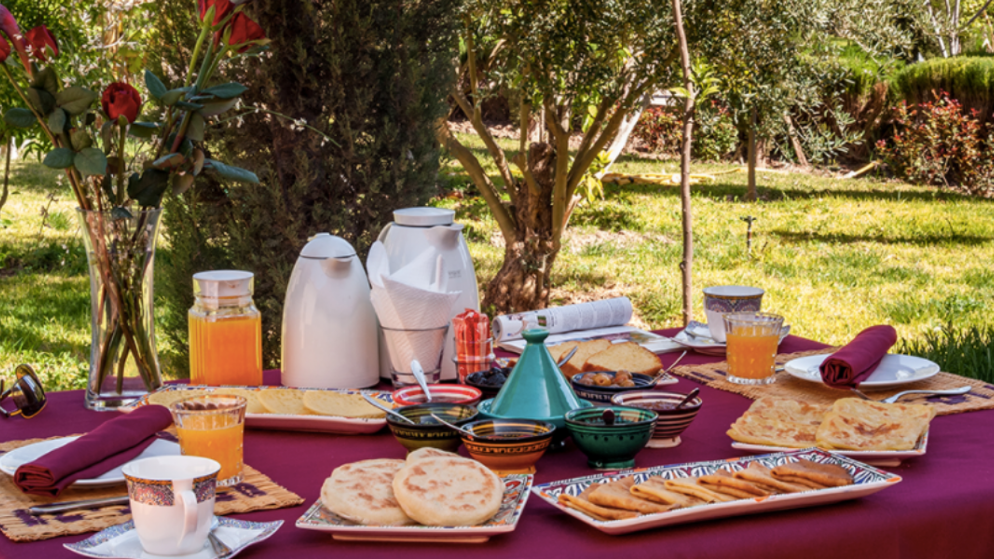 Des repas à base de produits bio du domaine