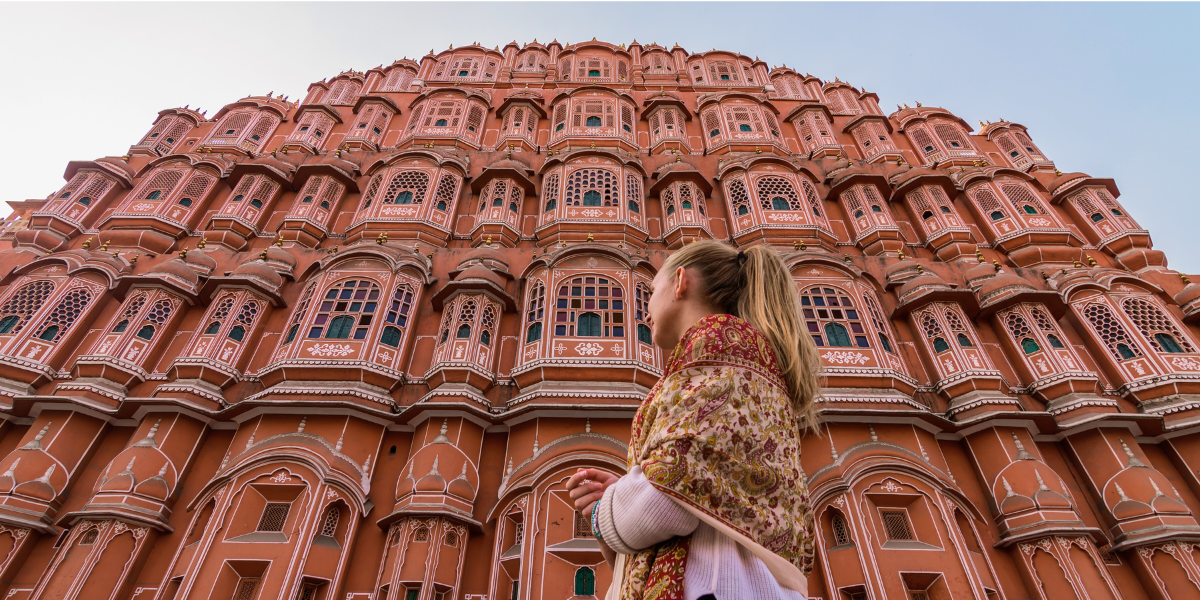 Une pause photo devant le Palais des Vents de Jaipur - jour 7 