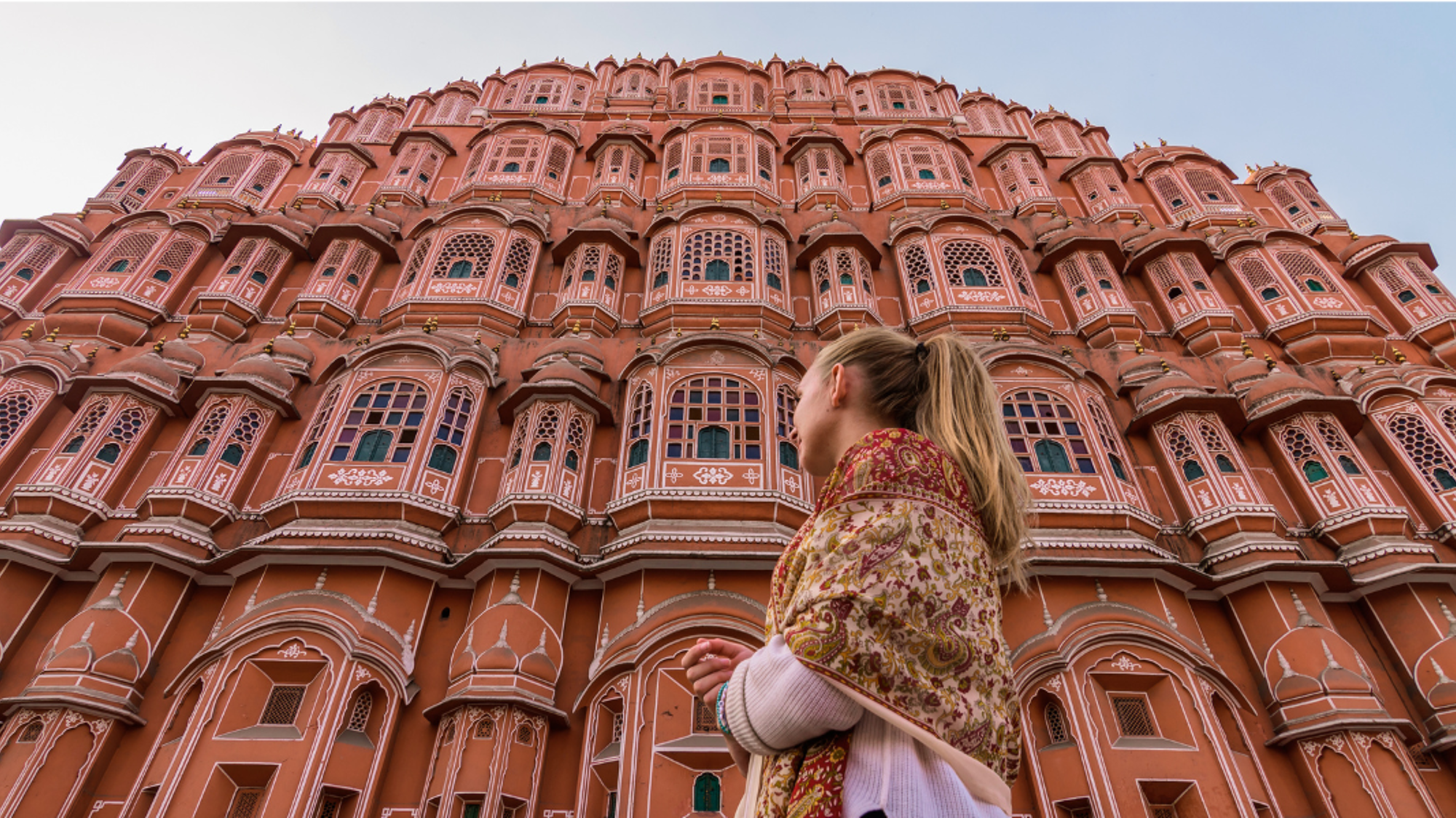 Une pause photo devant le Palais des Vents de Jaipur - jour 7