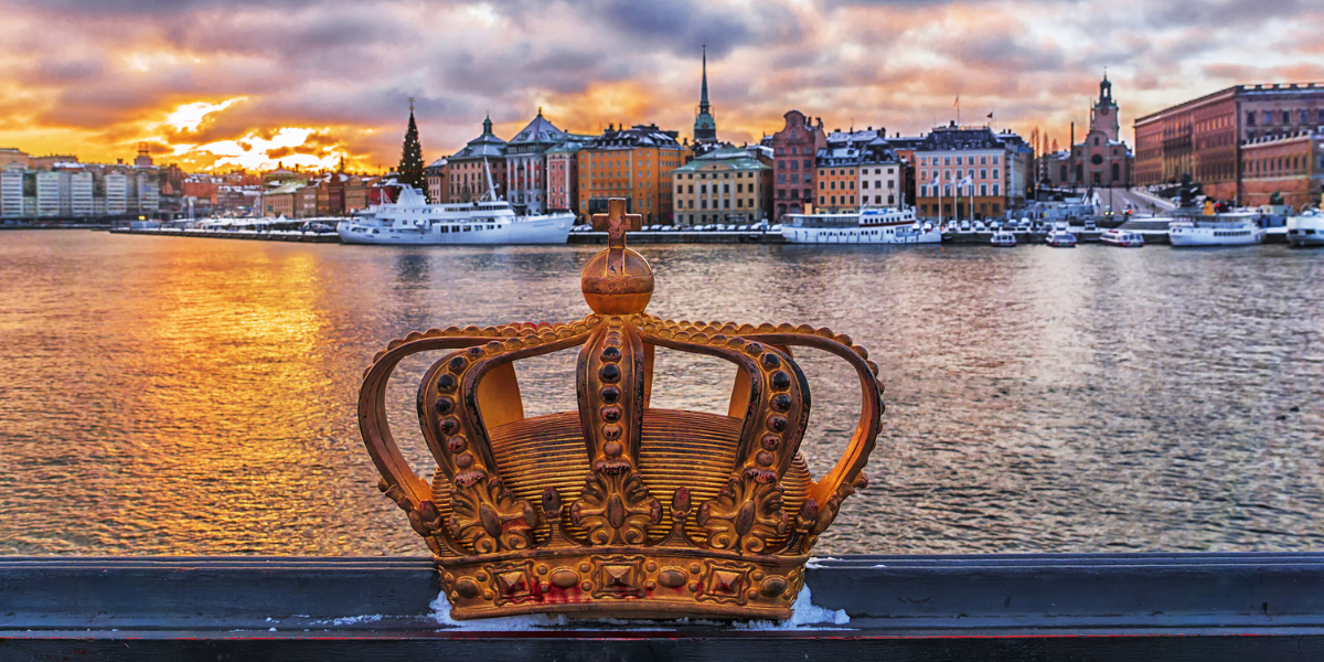 La Couronne royale sur le pont de Skeppsholm 
