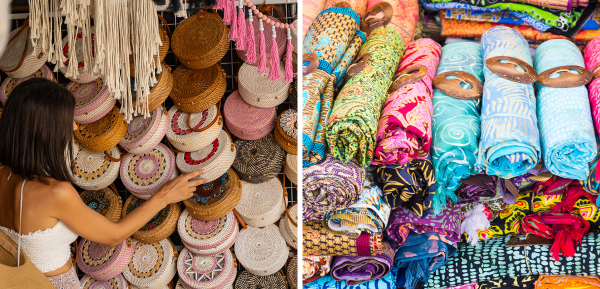 Chiner sur le marché artisanal d'Ubud